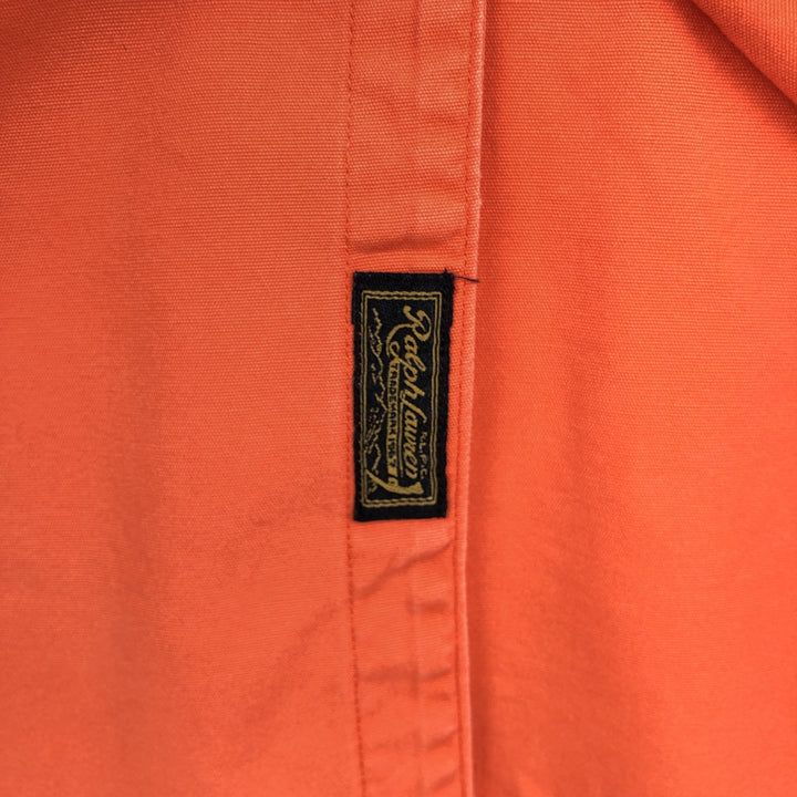 Ralph Lauren POLO by Ralph Lauren long-sleeved cotton shirt, men's size M cotton orange type Vintage Second Hand
