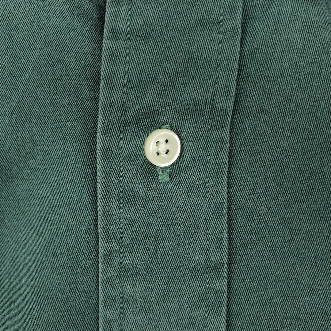 Ralph Lauren BLAKE long sleeve button down shirt, men's size L cotton green type Vintage Second Hand