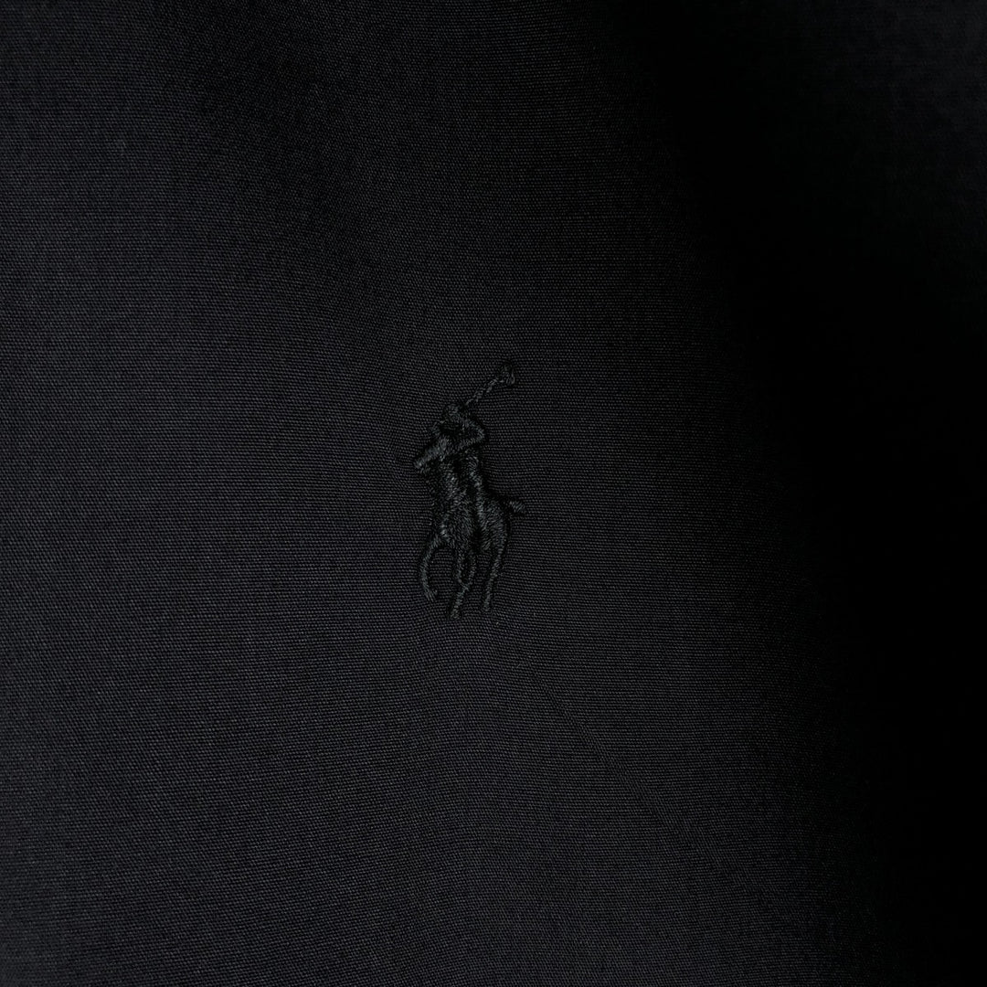 Ralph Lauren POLO by Ralph Lauren ANDREW long-sleeved cotton shirt, men's size M cotton black type Vintage Second Hand