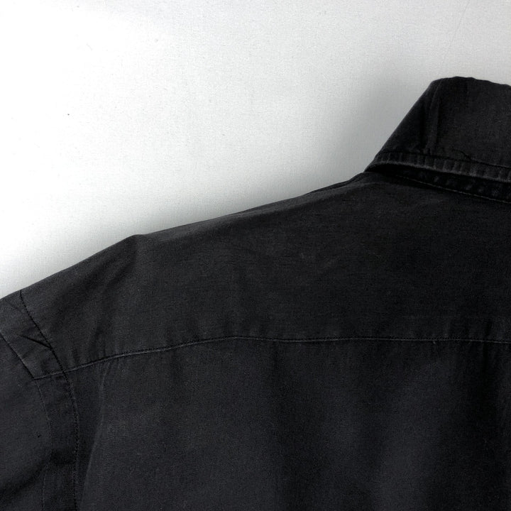 Ralph Lauren POLO by Ralph Lauren ANDREW long-sleeved cotton shirt, men's size M cotton black type Vintage Second Hand