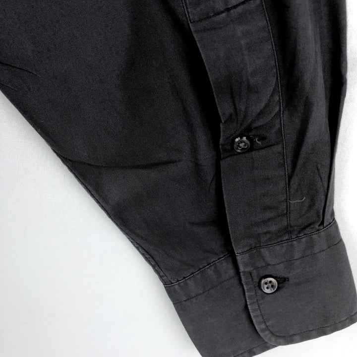 Ralph Lauren POLO by Ralph Lauren ANDREW long-sleeved cotton shirt, men's size M cotton black type Vintage Second Hand