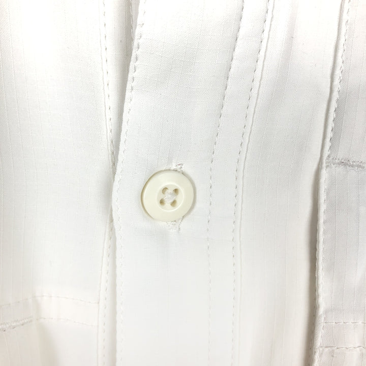 Patagonia Ripstop Long-Sleeve Fishing Shirt with Hidden Button-Down, Men's Size S (approx.) unclear white type Vintage Second Hand