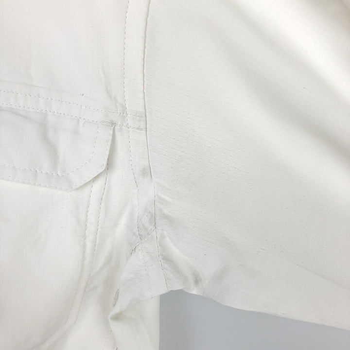 Patagonia Ripstop Long-Sleeve Fishing Shirt with Hidden Button-Down, Men's Size S (approx.) unclear white type Vintage Second Hand