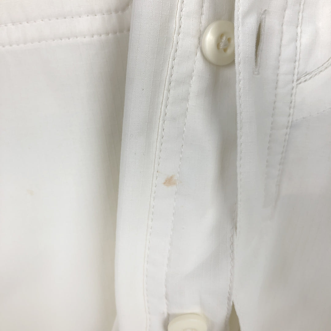 Patagonia Ripstop Long-Sleeve Fishing Shirt with Hidden Button-Down, Men's Size S (approx.) unclear white type Vintage Second Hand