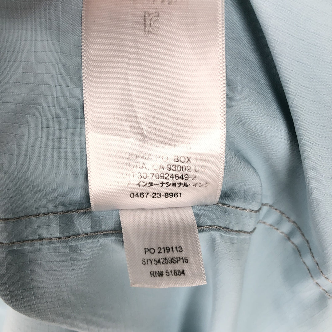 Patagonia 54259FA16 Ripstop Hidden Button-Down Long-Sleeve Fishing Shirt (Men's Size M) polyester Blue type light blue Vintage Second Hand