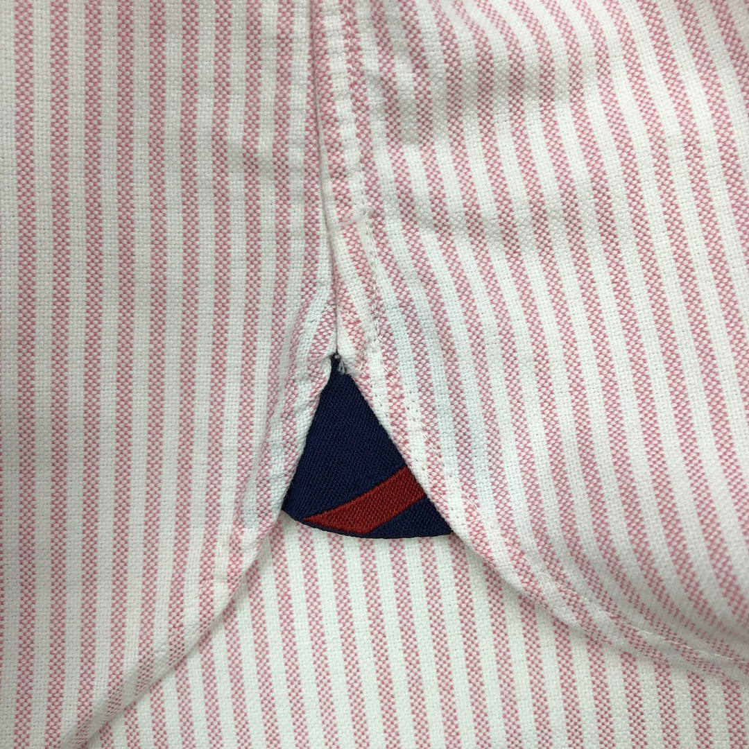 Ralph Lauren Classic Fit Long Sleeve Button Down Striped Shirt, Men's Size L cotton pink type Vintage Second Hand