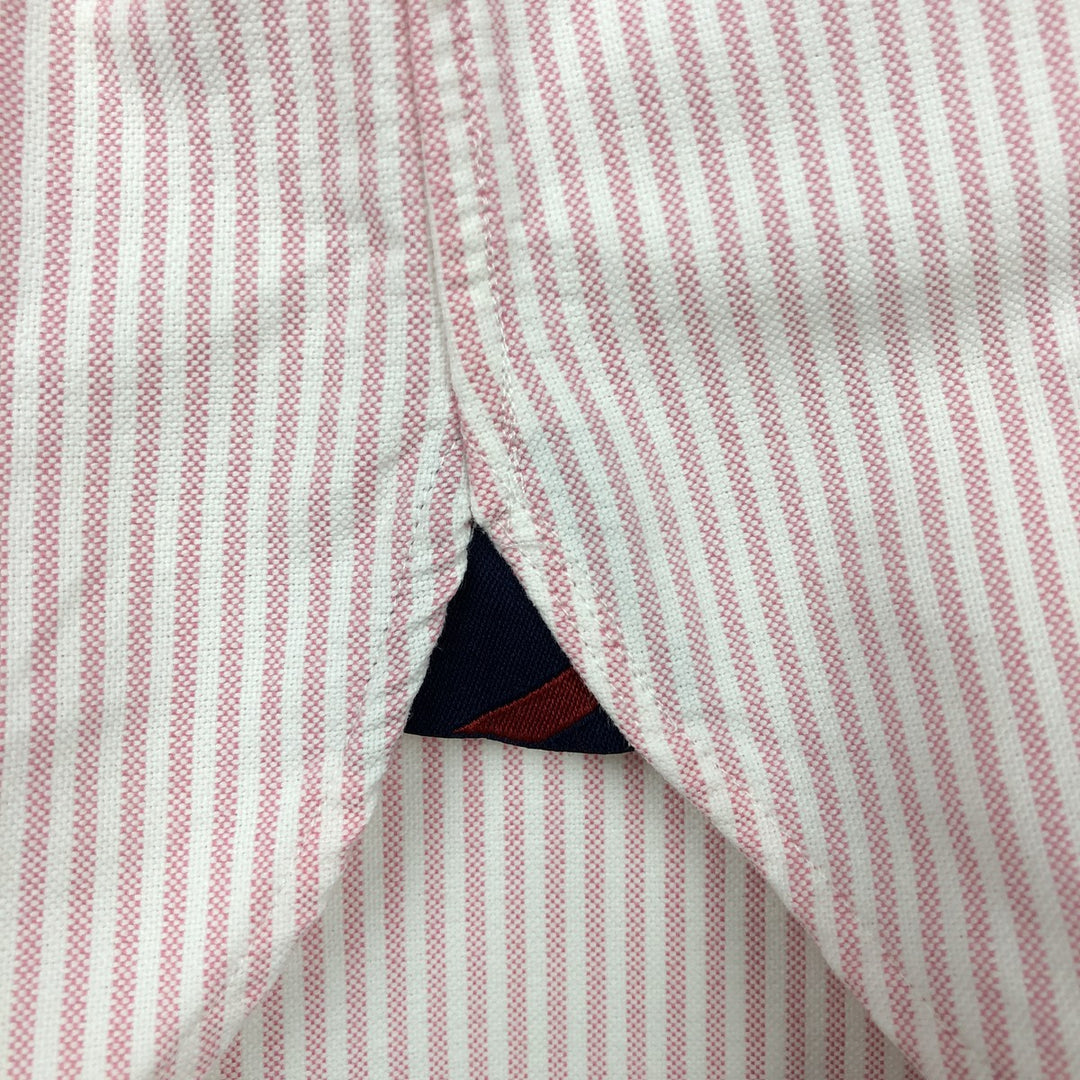 Ralph Lauren Classic Fit Long Sleeve Button Down Striped Shirt, Men's Size L cotton pink type Vintage Second Hand