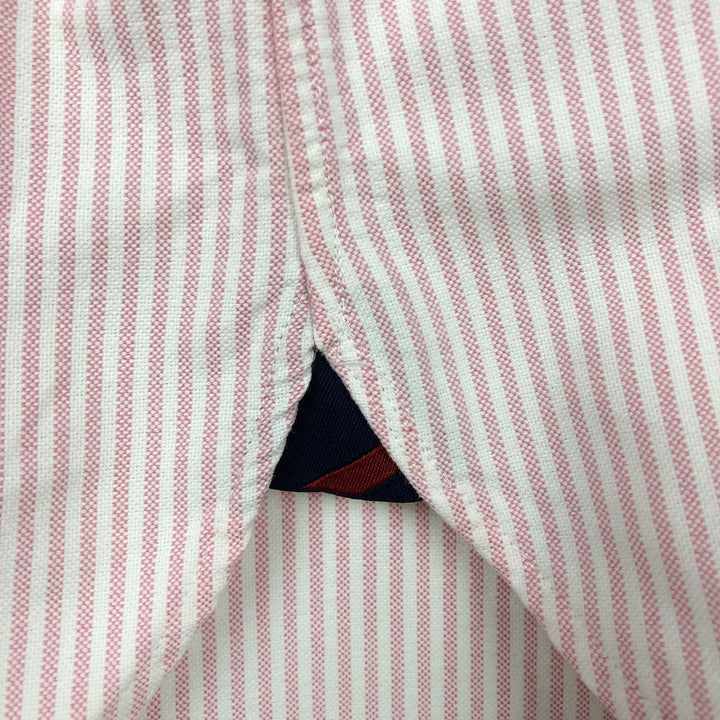 Ralph Lauren Classic Fit Long Sleeve Button Down Striped Shirt, Men's Size L cotton pink type Vintage Second Hand