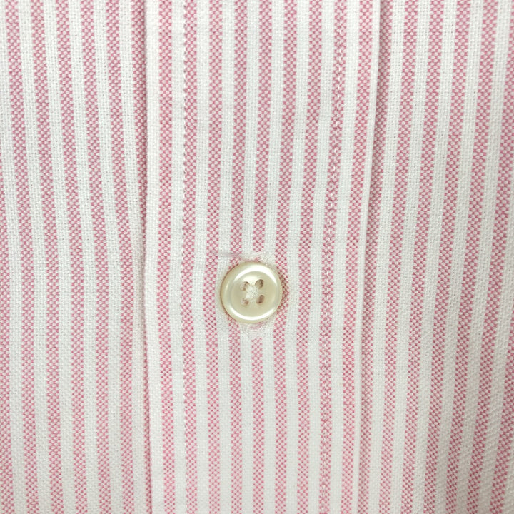 Ralph Lauren Classic Fit Long Sleeve Button Down Striped Shirt, Men's Size L cotton pink type Vintage Second Hand