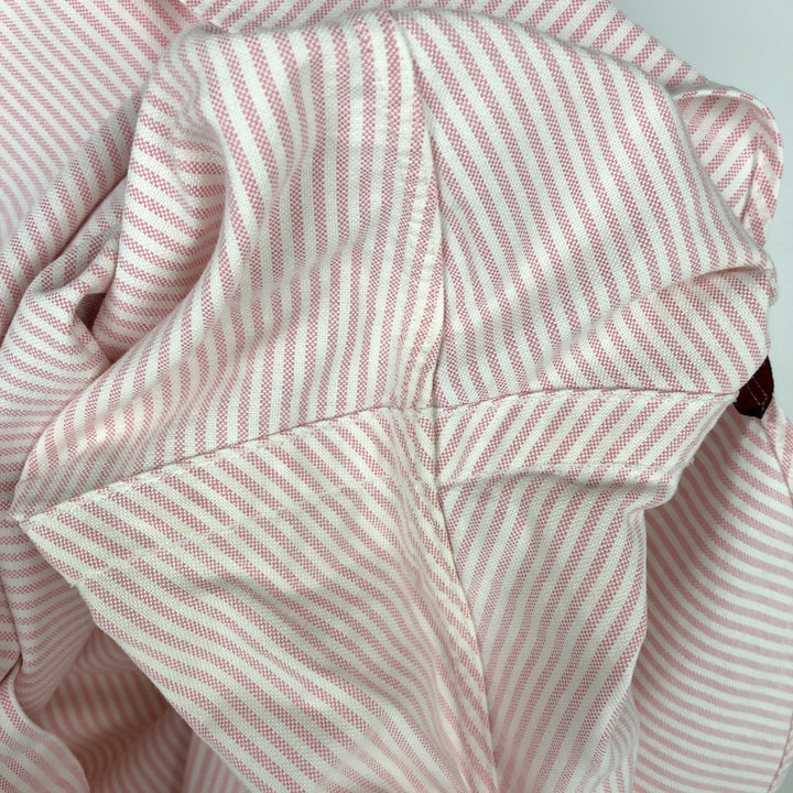 Ralph Lauren Classic Fit Long Sleeve Button Down Striped Shirt, Men's Size L cotton pink type Vintage Second Hand