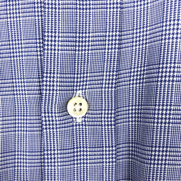 Ralph Lauren YARMOUTH Long Sleeve Button Down Check Shirt Men's XL cotton blue type Vintage Second Hand