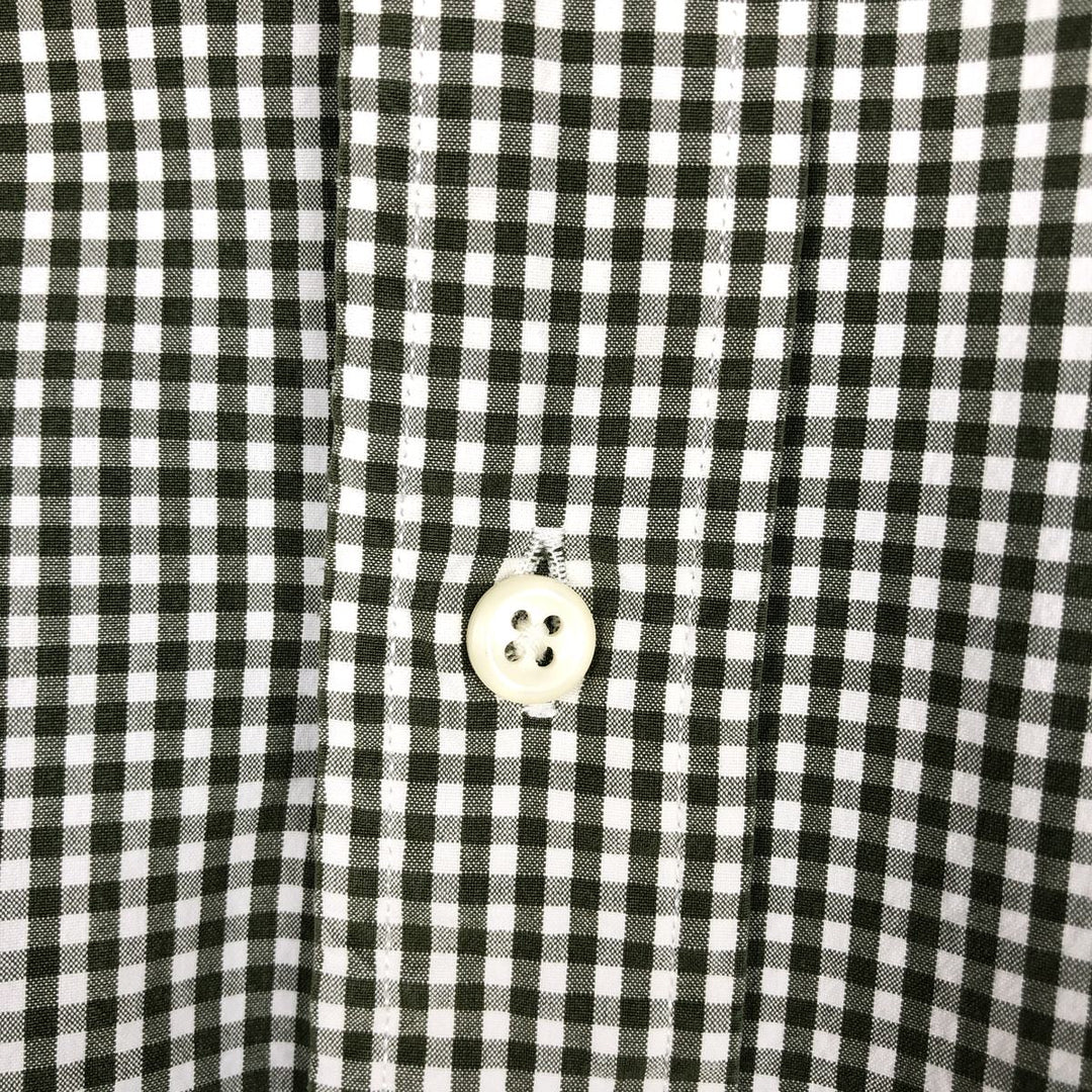 Ralph Lauren POLO by Ralph Lauren CLASSIC FIT Gingham Check Long Sleeve Button-Down Check Shirt, Men's Size M (approx.) cotton Green type dark green Vintage Second Hand