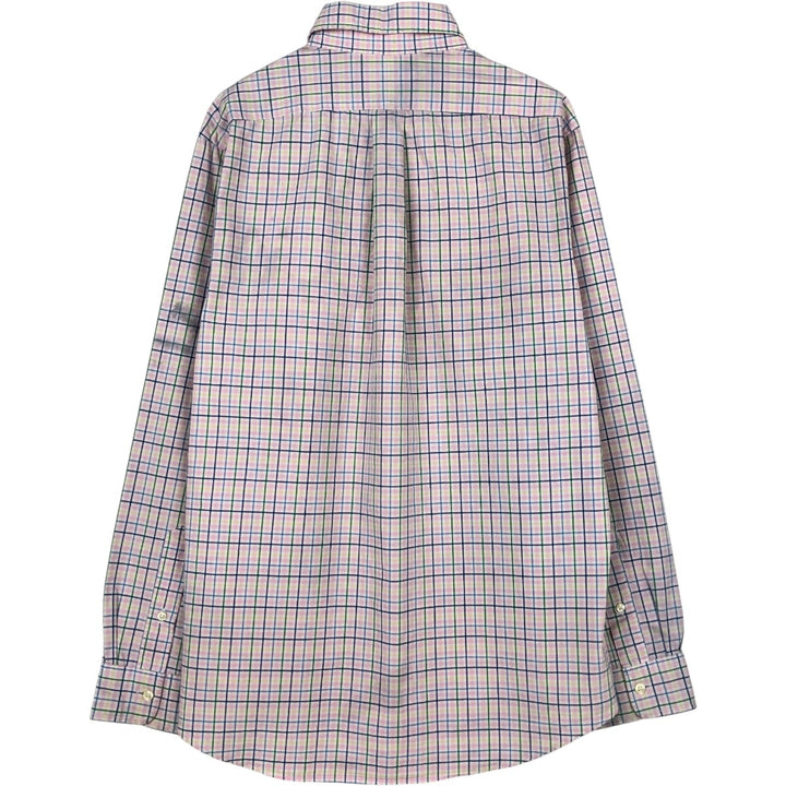 Ralph Lauren Classic Fit Long Sleeve Button Down Check Shirt Men's M cotton pink type Vintage Second Hand