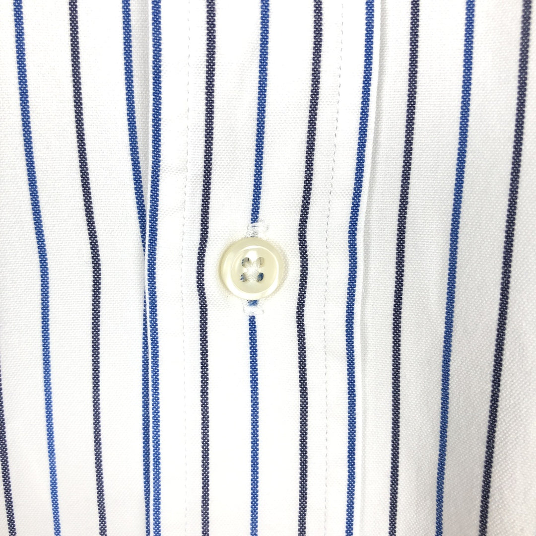 Ralph Lauren YARMOUTH Multi-stripe Long Sleeve Button-down Striped Shirt Men's XL cotton blue type Vintage Second Hand