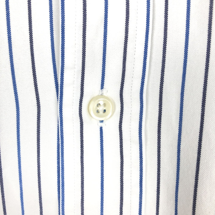 Ralph Lauren YARMOUTH Multi-stripe Long Sleeve Button-down Striped Shirt Men's XL cotton blue type Vintage Second Hand
