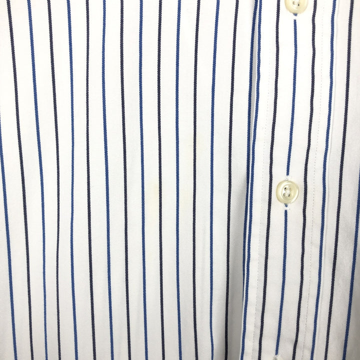 Ralph Lauren YARMOUTH Multi-stripe Long Sleeve Button-down Striped Shirt Men's XL cotton blue type Vintage Second Hand