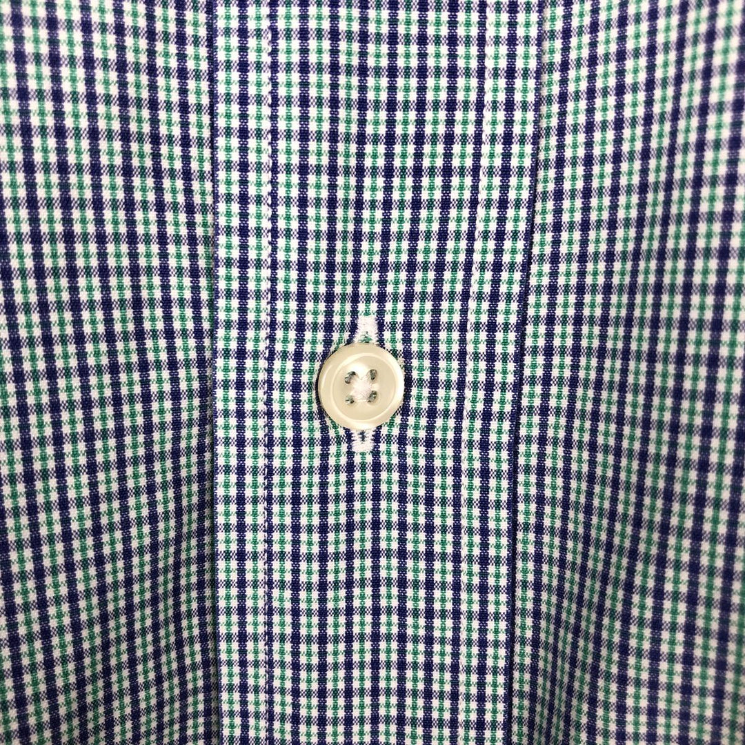 Ralph Lauren BLAKE Gun Club Check Long-Sleeve Button-Down Check Shirt, Men's Size L (approx.) cotton blue type Vintage Second Hand