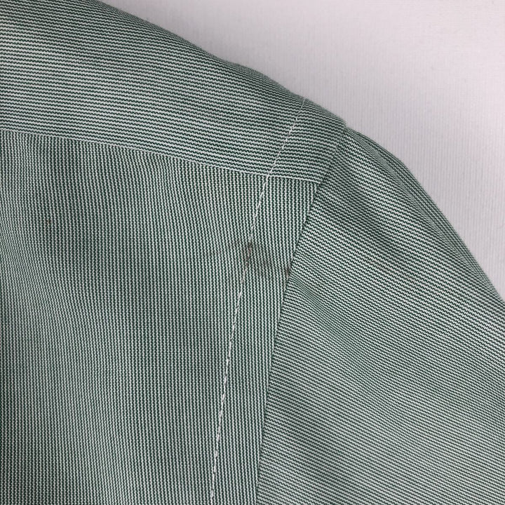 Brooks Brothers 1818 REGENT Long Sleeve Cotton Shirt, Men's Size Medium cotton green type Vintage Second Hand