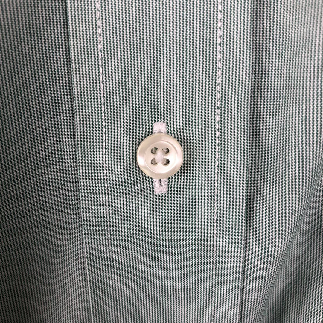 Brooks Brothers 1818 REGENT Long Sleeve Cotton Shirt, Men's Size Medium cotton green type Vintage Second Hand