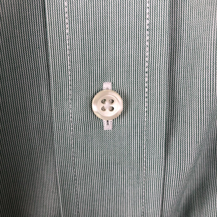 Brooks Brothers 1818 REGENT Long Sleeve Cotton Shirt, Men's Size Medium cotton green type Vintage Second Hand