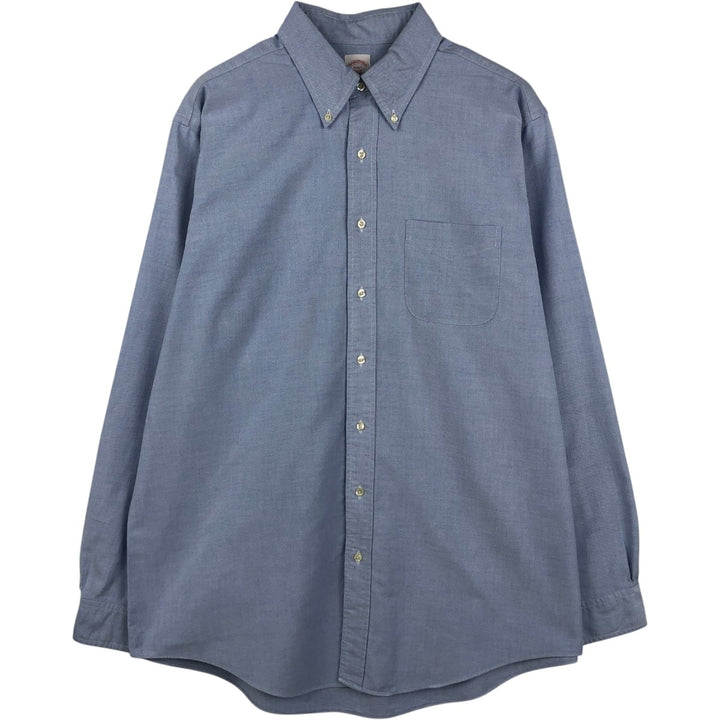 Brooks Brothers 346 long sleeve button-down shirt, men's size XL Supima Cotton blue type Vintage Second Hand