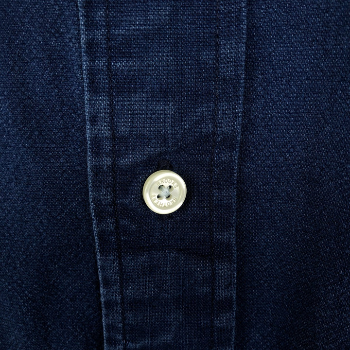 Brooks Brothers 1818 REGENT Long Sleeve Button Down Shirt Men's XL cotton navy blue type Vintage Second Hand
