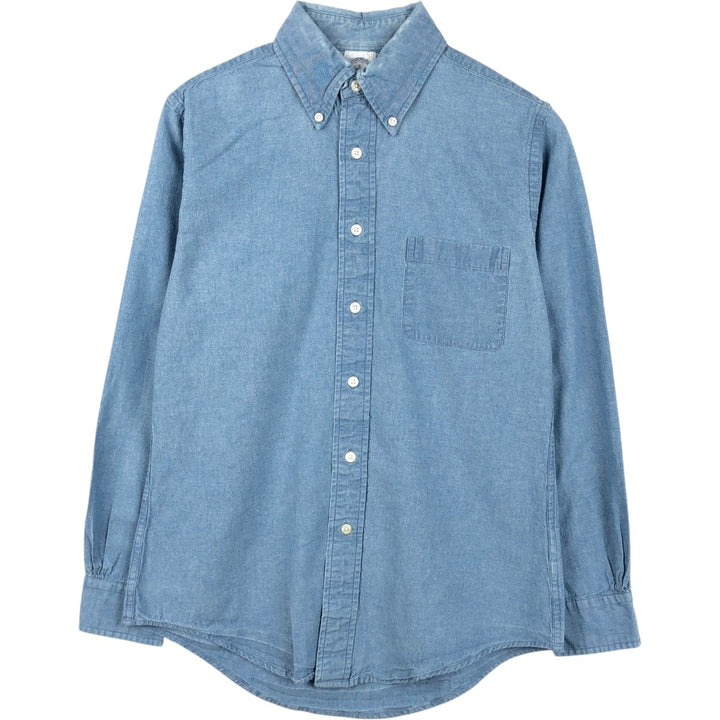 Brooks Brothers 1818 REGENT Long-Sleeve Button-Down Shirt, Men's Size S (approx.) cotton blue type Vintage Second Hand