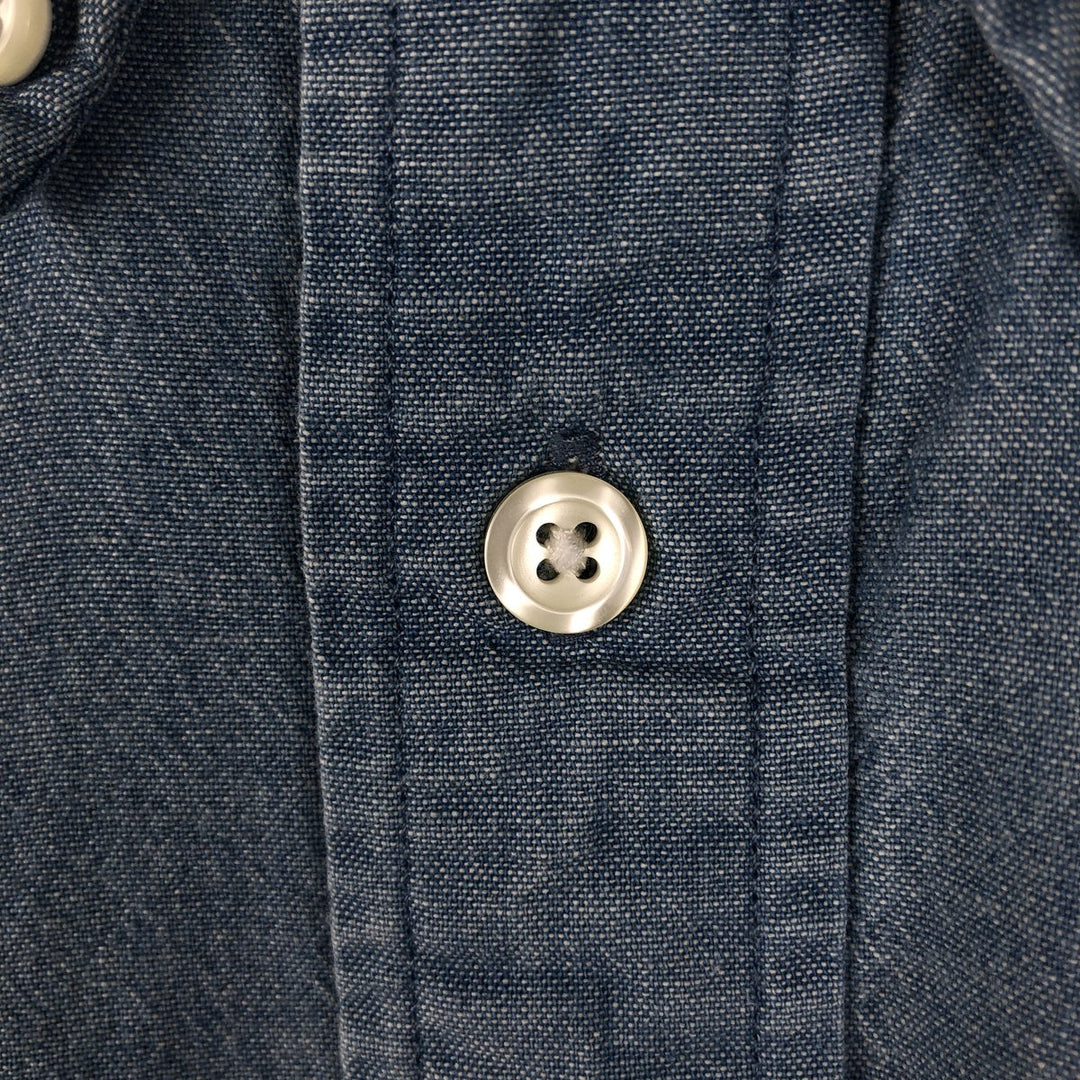 Brooks Brothers 1818 REGENT Long-Sleeve Button-Down Shirt, Men's Size S (approx.) cotton blue type Vintage Second Hand