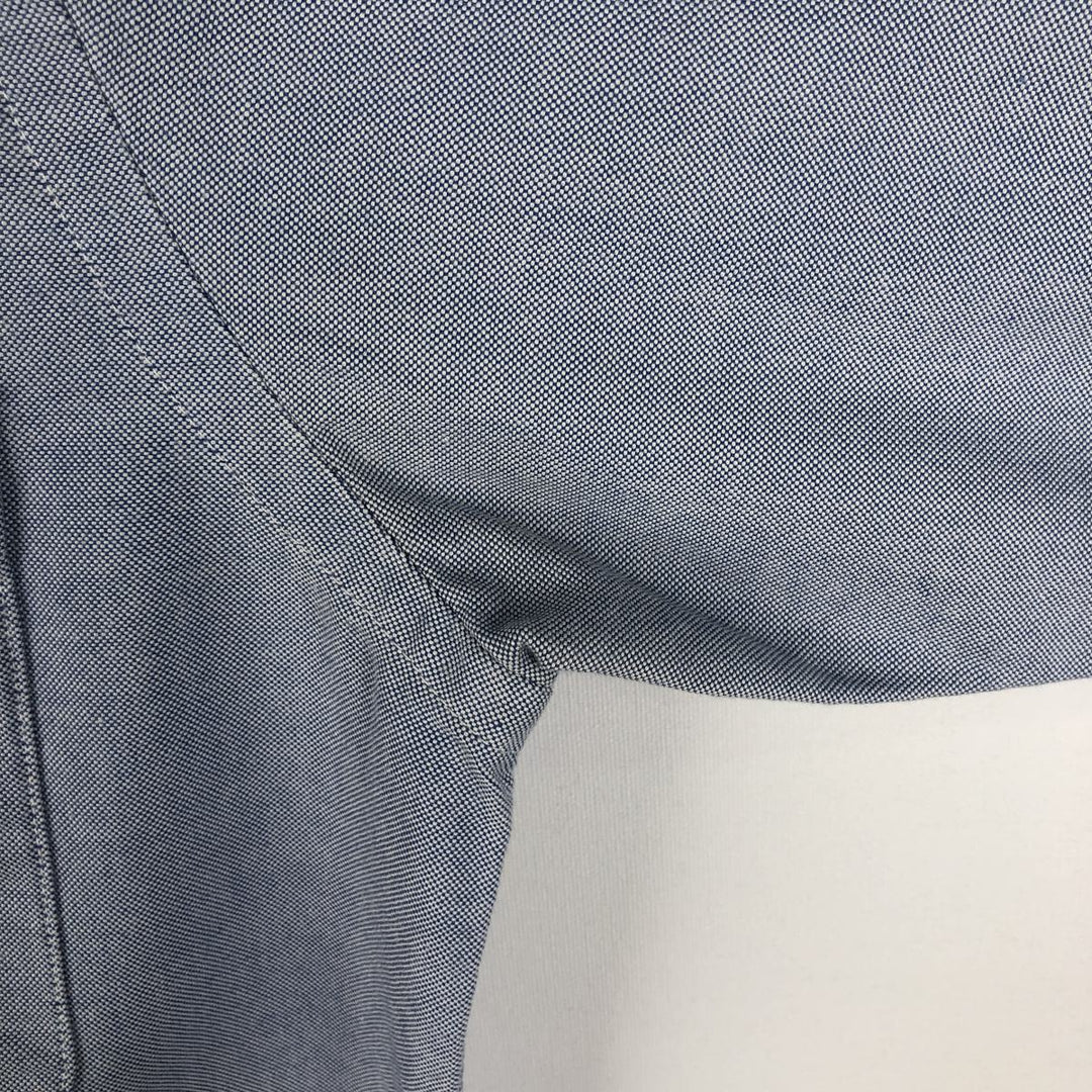 80s-90'S Brooks Brothers Est.1818 Makers and Merchants Plain Long-Sleeve Button-Down Shirt, Made in USA, Men's Size M (approx.) Supima Cotton Blue type light blue Vintage Second Hand