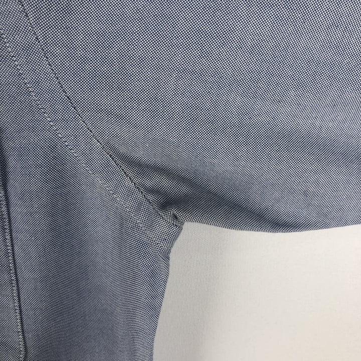 80s-90'S Brooks Brothers Est.1818 Makers and Merchants Plain Long-Sleeve Button-Down Shirt, Made in USA, Men's Size M (approx.) Supima Cotton Blue type light blue Vintage Second Hand