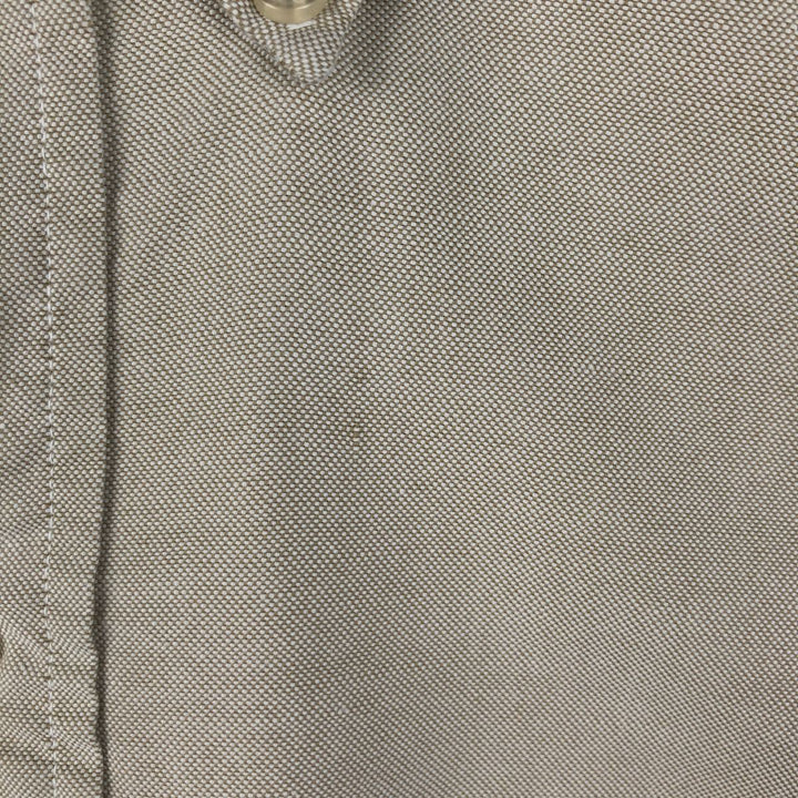 1970'S Brooks Brothers MAKERS Long-Sleeve Button-Down Shirt, Men's Size M (approx.), Vintage cotton Beige type Vintage Second Hand