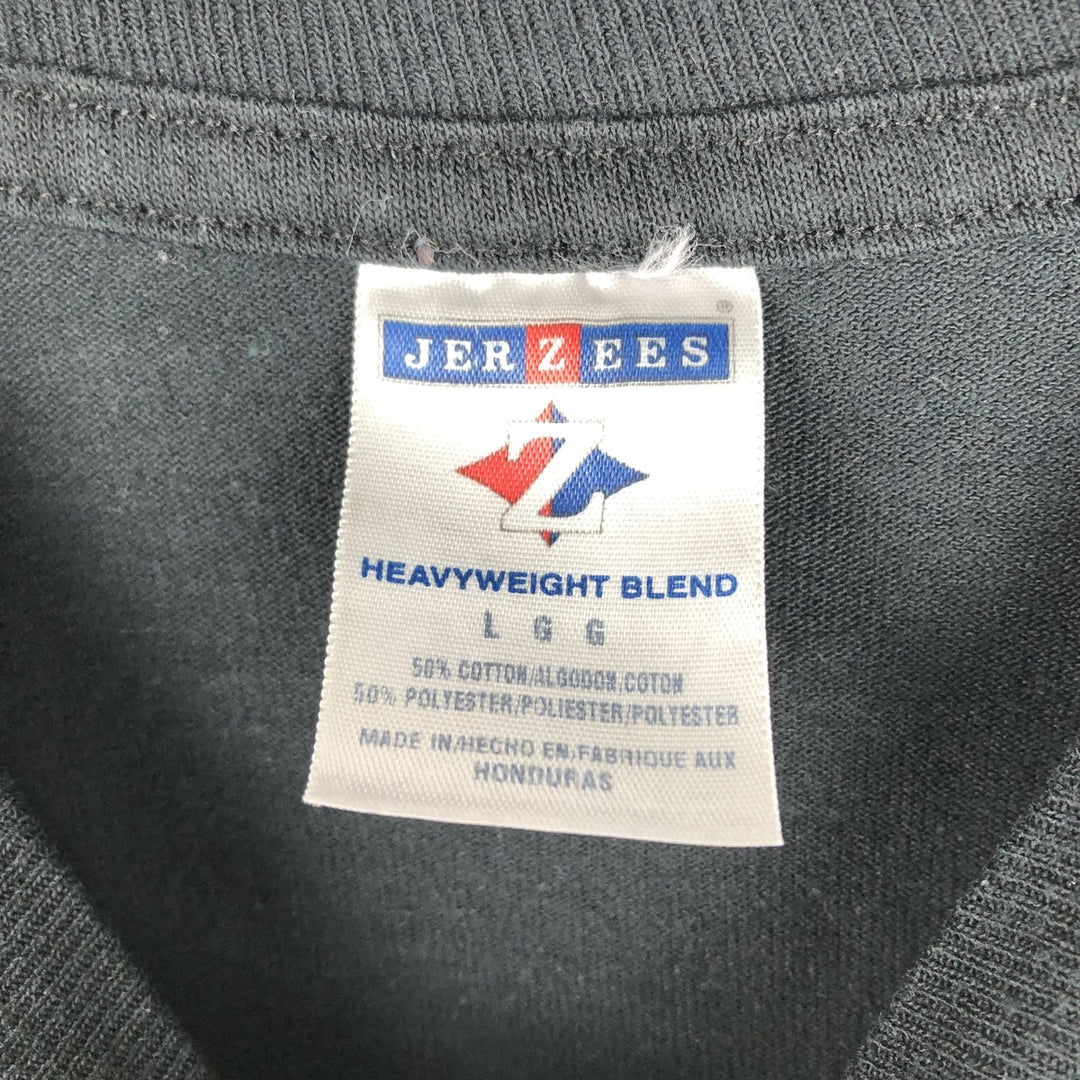 90'S Jerzees BDA Trailers Inc. Long-Sleeve T-Shirt, Men's Size L (Equivalent), Vintage cotton black type Vintage Second Hand