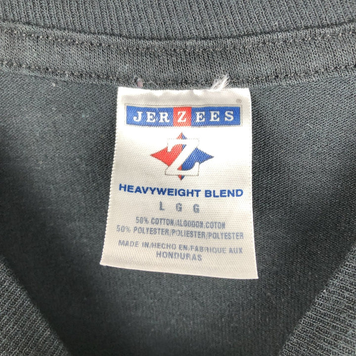 90'S Jerzees BDA Trailers Inc. Long-Sleeve T-Shirt, Men's Size L (Equivalent), Vintage cotton black type Vintage Second Hand