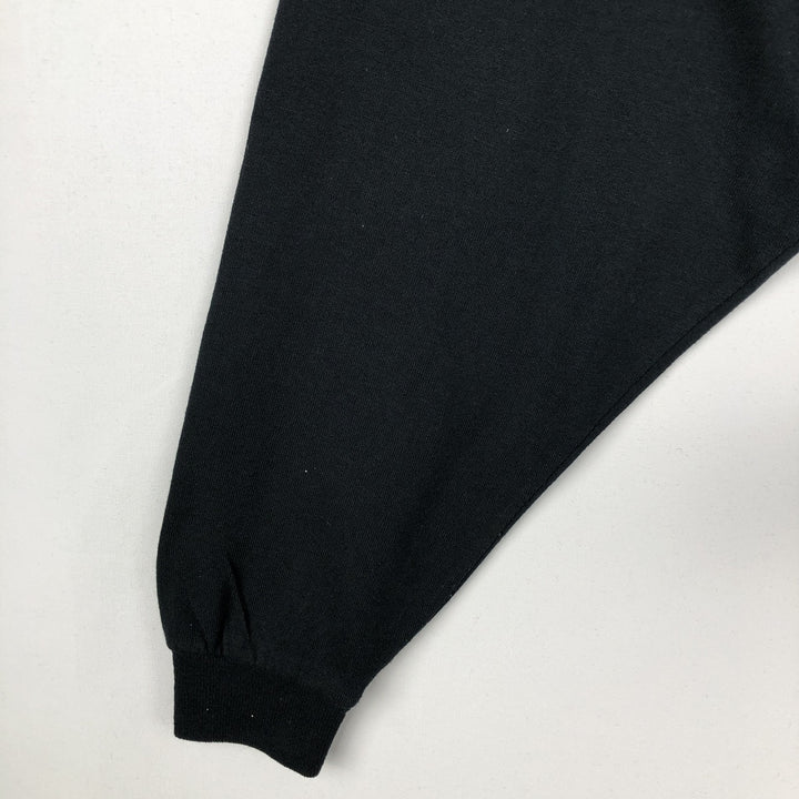 90'S Jerzees BDA Trailers Inc. Long-Sleeve T-Shirt, Men's Size L (Equivalent), Vintage cotton black type Vintage Second Hand
