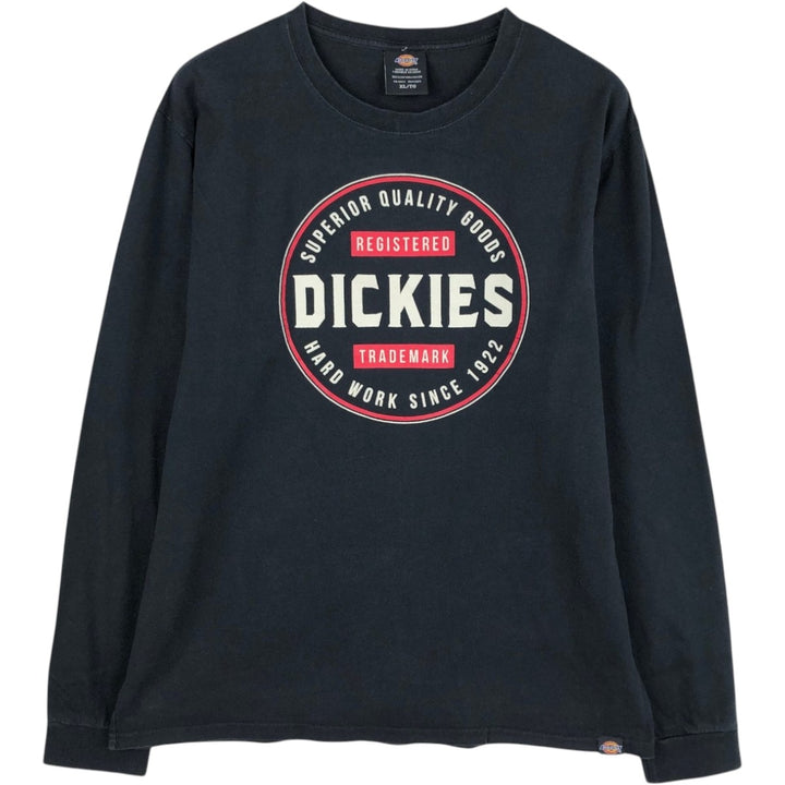 Dickies Long Sleeve T-Shirt, Men's XL cotton black type Vintage Second Hand