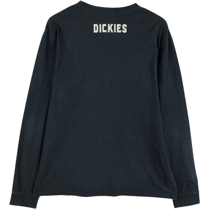 Dickies Long Sleeve T-Shirt, Men's XL cotton black type Vintage Second Hand