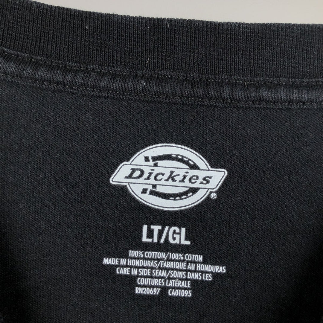 Dickies Long-Sleeve T-Shirt (Men's Size L) cotton black type Vintage Second Hand