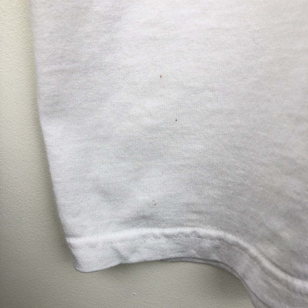 Jerzees Human-i-Tees Long-Sleeve T-Shirt (Men's XL equivalent) cotton white type Vintage Second Hand