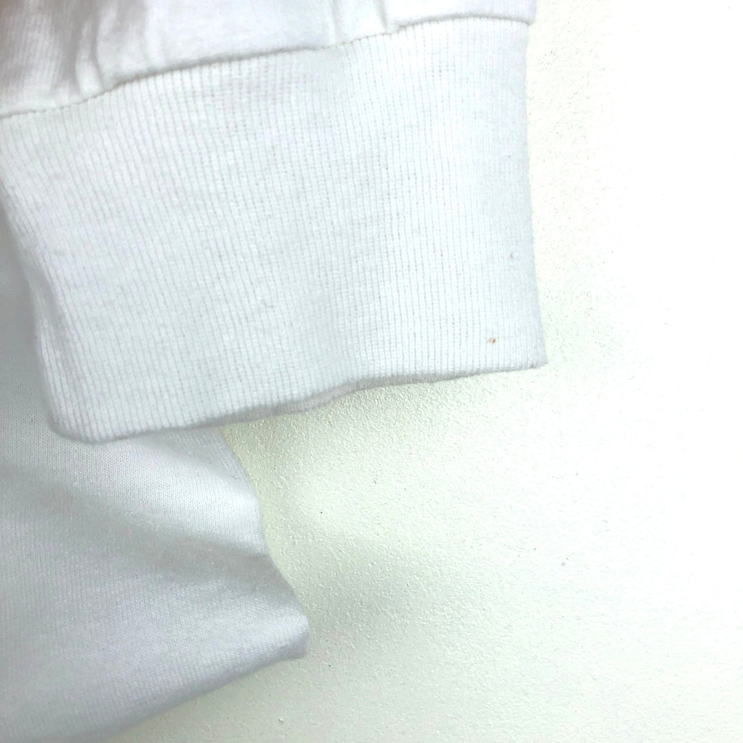 Jerzees Human-i-Tees Long-Sleeve T-Shirt (Men's XL equivalent) cotton white type Vintage Second Hand