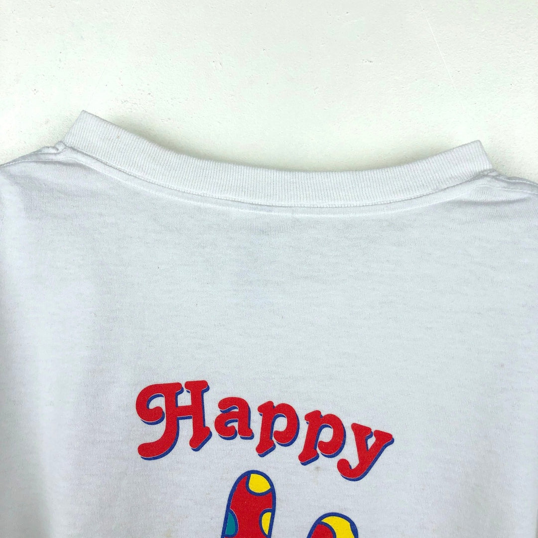 Jerzees Human-i-Tees Long-Sleeve T-Shirt (Men's XL equivalent) cotton white type Vintage Second Hand