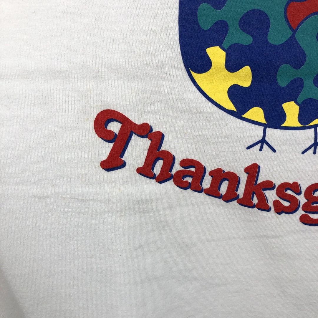 Jerzees Human-i-Tees Long-Sleeve T-Shirt (Men's XL equivalent) cotton white type Vintage Second Hand