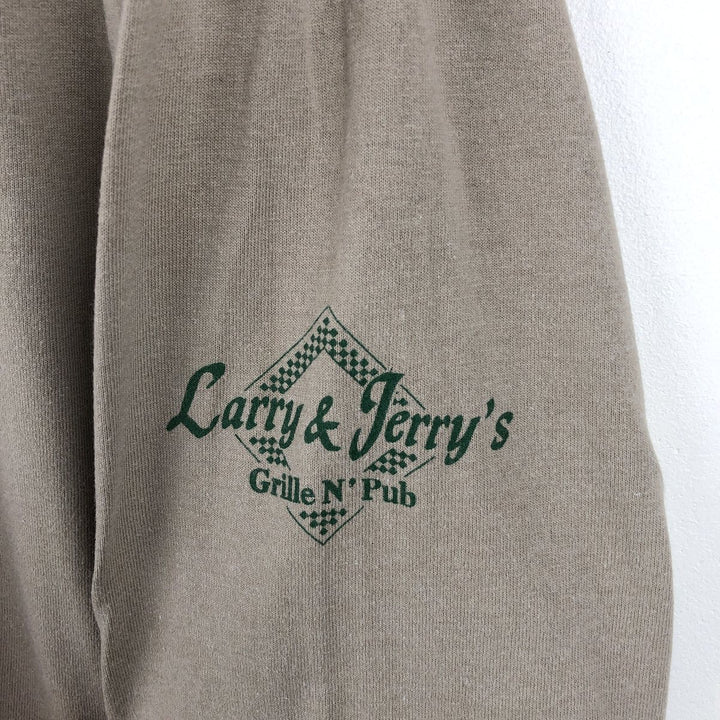 90'S Jerzees Long-Sleeve T-Shirt, Made in USA, Men's XL (approx.), Vintage cotton Beige type Vintage Second Hand