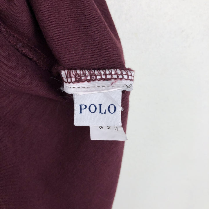 Ralph Lauren POLO RALPH LAUREN CUSTOM SLIM FIT Long-Sleeve T-Shirt (Men's Size L) unclear Red type red-purple Vintage Second Hand