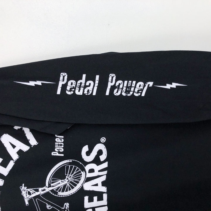 Gildan Motorcycle T-shirt, Men's Size M (approx.) polyester black type Vintage Second Hand