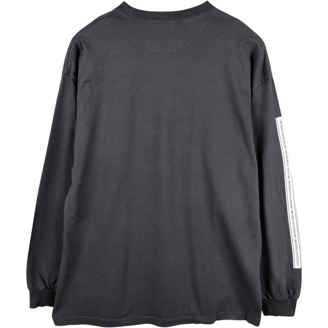 2000'S Nike Long Sleeve T-Shirt, Men's XXL cotton Charcoal Vintage Second Hand