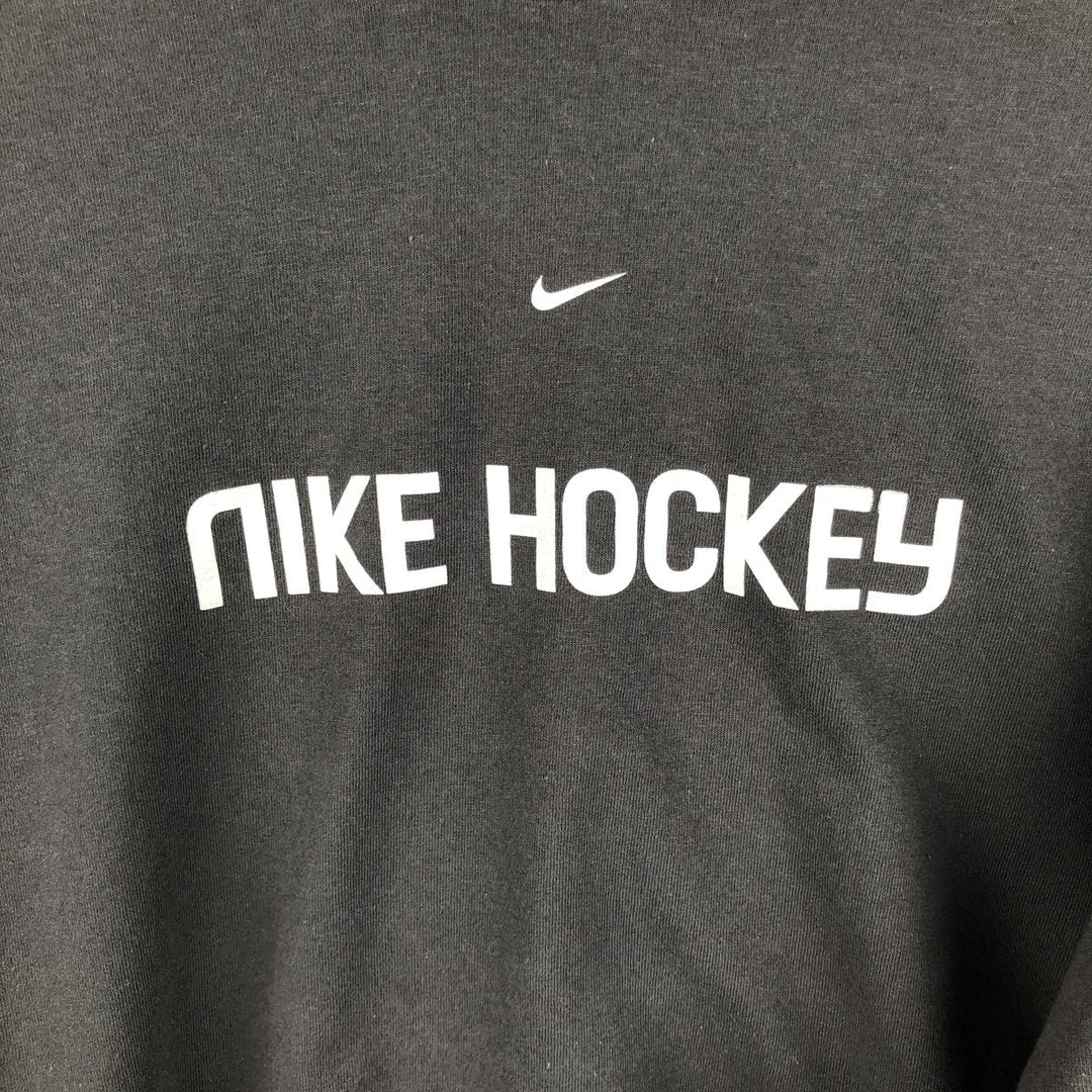 2000'S Nike Long Sleeve T-Shirt, Men's XXL cotton Charcoal Vintage Second Hand
