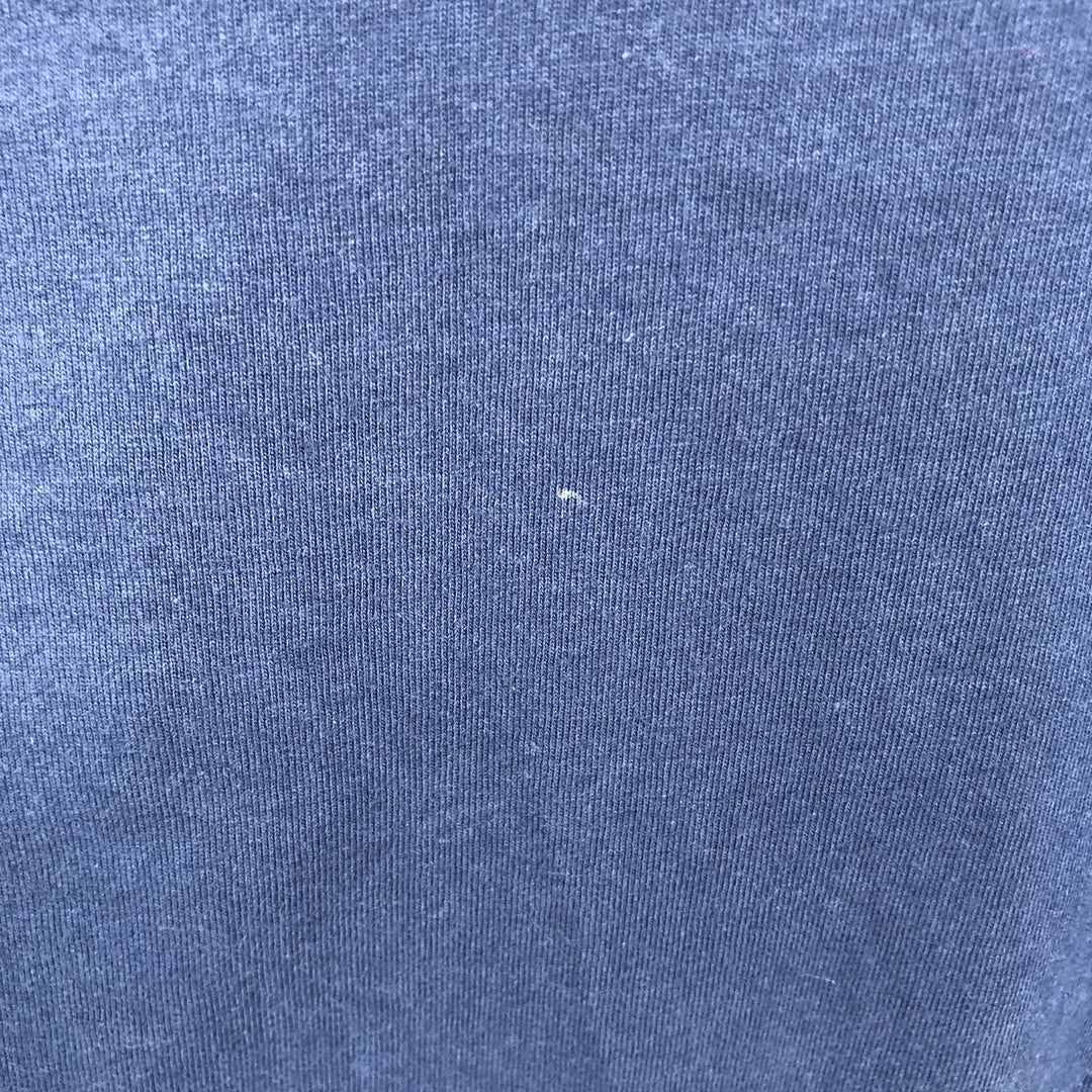 PORT & COMPANY Long-Sleeve T-Shirt (Men's XL equivalent) cotton navy blue type Vintage Second Hand