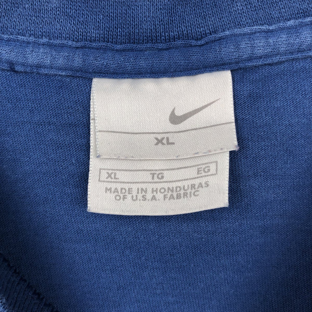 00'S Nike NIKE Long T-shirt Long T Men's XL size cotton blue type Vintage Second Hand