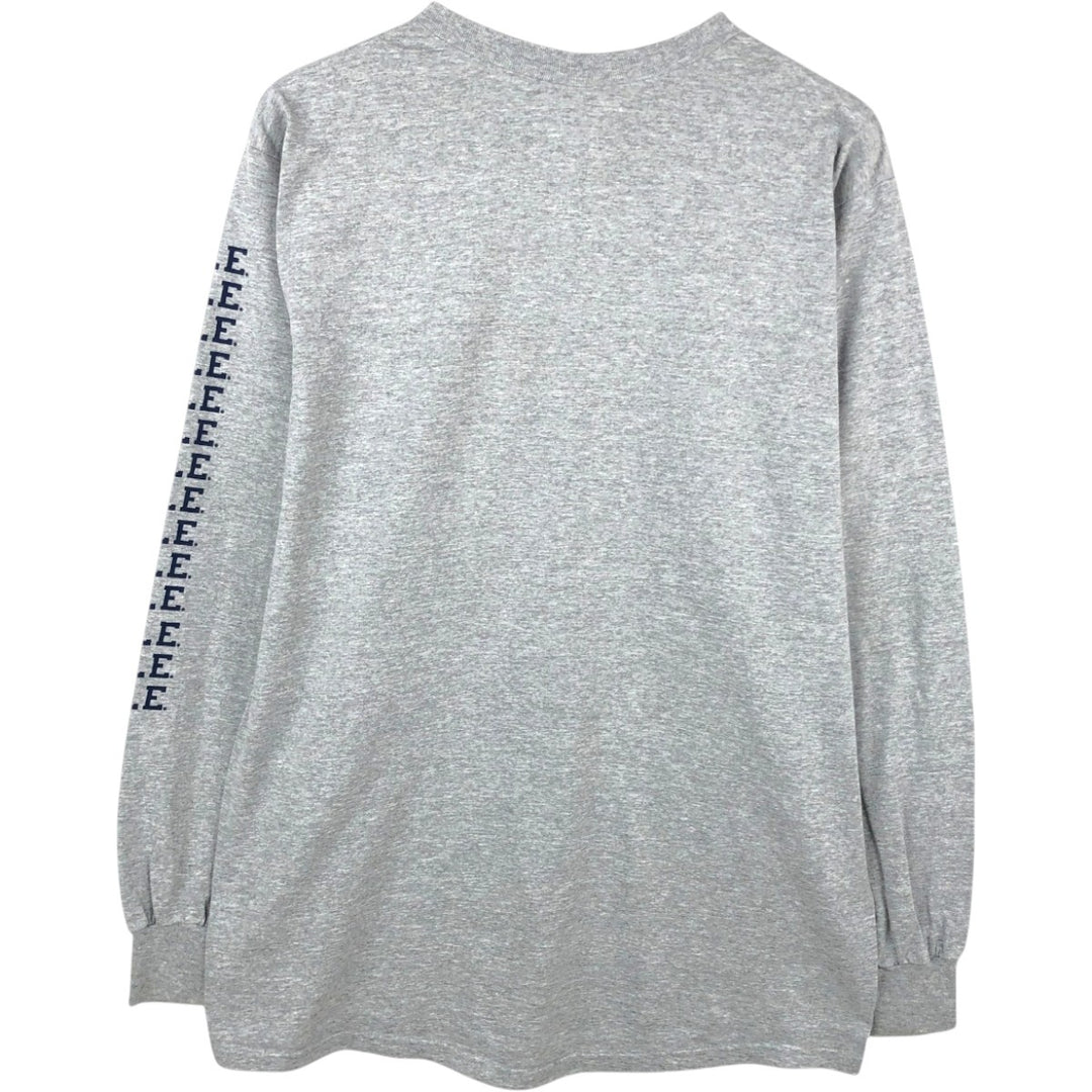 2000'S Fruit of the Loom Yale University Long-Sleeve T-Shirt (Men's XL equivalent) cotton gray type Vintage Second Hand