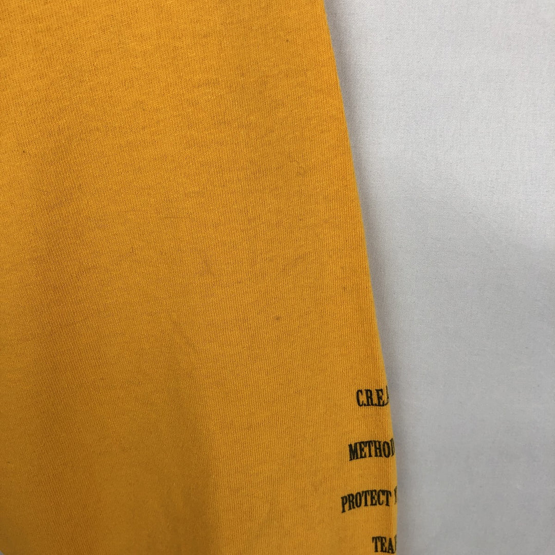 Wu-Tang Clan Long-Sleeve Rap T-Shirt (Men's Size L) cotton yellow type Vintage Second Hand
